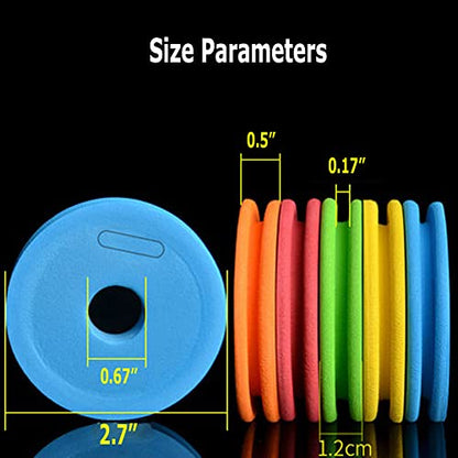 30PCS Fishing Line Storage +50 PCS Pins Fishing Foam Spools 2.7 inches Circular Winding Plates Fly Fishing Gear for Organizer Storage Accessories