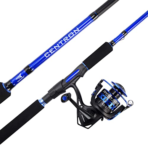 KastKing Centron Fishing Rod and Reel Combo, Spinning & Baitcasting Combos, IM6 Graphite 2Pc Blanks, Stainless Steel Guides with Ceramic Rings, Contoured EVA Handles & Fighting Butt - style: Spin-7'6" Mh, 4000 Reel