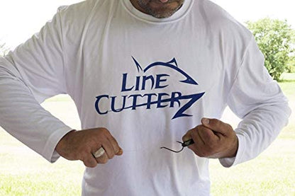 LINE CUTTERZ Pro Fish Gear Aluminum, Super Lightweight Hook Holder Ring Pulls Knots Tight Safely - size: 14