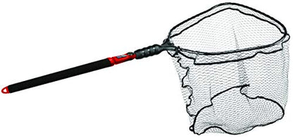 EGO S2 Slider Fishing Net Handle | Adjustable Extension Handle, Minimal Water Drag Design, Ergonomic Foam Grip for Landing Nets - size: 29" to 60" Handle, 22” x 23” Hoop, style: Pvc Coated Mesh