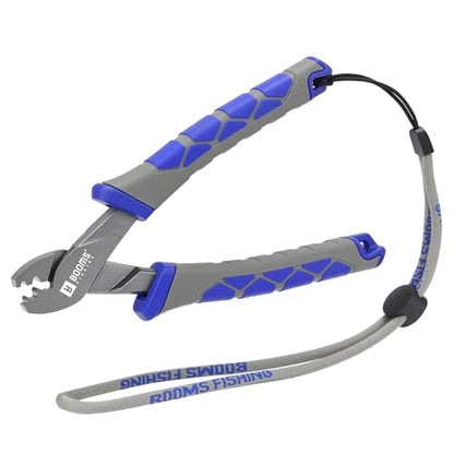 Booms Fishing Crimping Pliers Tool: 6.5in Crimper for Single Barrel - XW41 Durable Ergonomic Tool for Freshwater and Saltwater Anglers - style: Crimper Only