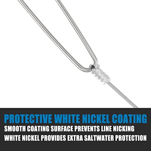 Dr.Fish 20 Pack Fishing Snap Swivels Ball Bearing Swivels Fishing Tackle Saltwater & Freshwater Coast Lock Lure Snaps Clips Terminal Tackle Line Leader Connector Accessories - size: #9-440LB-20 Pack