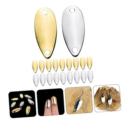 Happyyami 20Pcs Metal Fishing Lures Bright Baits for Freshwater Saltwater Fishing Attracts Bass Trout Pan Fish Durable Easy to Use Fishing Gear for All Skill Levels