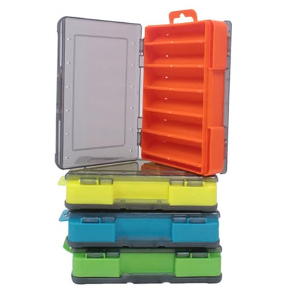Waterproof Transparent Storage Box for Fishing Lures with Double-Sided Organiser Tool and Fishing Box - color: b