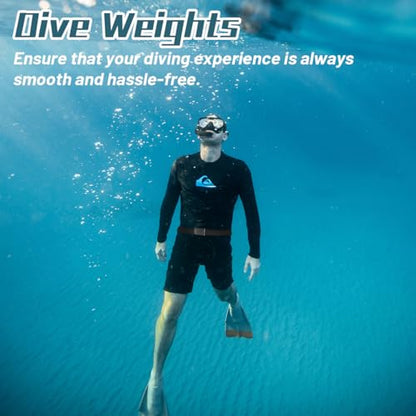 4 Pcs Scuba Weight Belt,Diving Weight Belt with Metal Block Buckle Coated Dive Weights Nylon Dive Belt Suitable for Free Diving - color: Black, size: 1.1lb