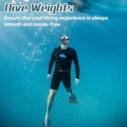 4 Pcs Scuba Weight Belt,Diving Weight Belt with Metal Block Buckle Coated Dive Weights Nylon Dive Belt Suitable for Free Diving - color: Black, size: 4.4lb