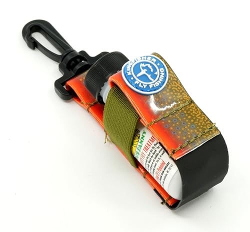 Frogs Fanny Powder Dry Fly Floatant with Kingfisher Dry Shake Holder - color: Brook Trout