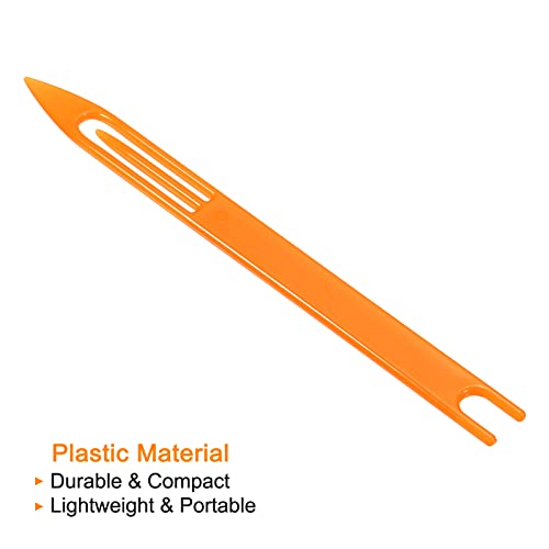 PATIKIL Netting Needle Shuttles, Pack Plastic Fishing Net Repair Line Kit Mending Tools - color: Orange, size: 180x14x4mm