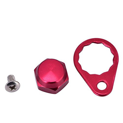 Fishing Reel Nut Covers,DIY Handle Locking Retainer with Screws Included,Handle Nut Retainer for Anglers Campers Outdoor Enthusiasts Fishing Camping Hiking