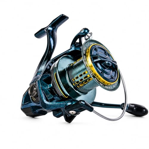 Saltwater Spinning Reel 14000, 44Lbs Max Drag Surf Fishing Reel with Screw-in Handle, Slow Oscillation System for Bass Catfish Inshore Offshore Saltwater Freshwater - color: CLX14000