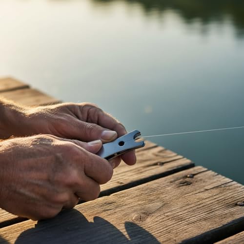 3 Pcs Fishing Line Cutter Nipper Set with Hook Eye Cleaner, Stainless Steel Fly Fishing Line Clippers, Multi-Purpose Cutting Tool for Braid/Mono, Sharp Cutting Nipper Accessories