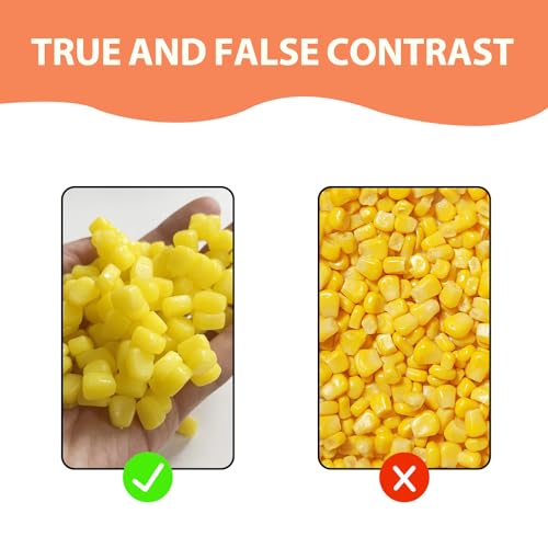 120 Pcs Carp Lures Corn Head Lure Carp Bait for Fishing Simulation Fake Corn Floating Soft Baits Carp Fishing Lures with Nice Scent Carp Fishing Trout Fishing Cat Fish
