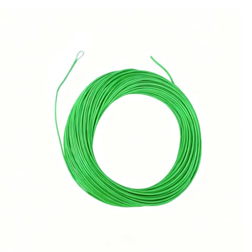 Aventik Fly Fishing Line Float Weight Forward Fly Line Fishing Trout Line Exposed Loop - color: Moss green, size: WF-4F