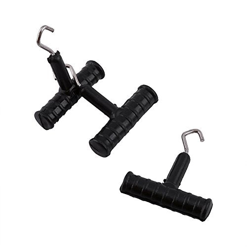 3 Pieces Knot Puller Fishing Lure Rig Tool Accessories Outdoor Fishing (Black) - color: Black