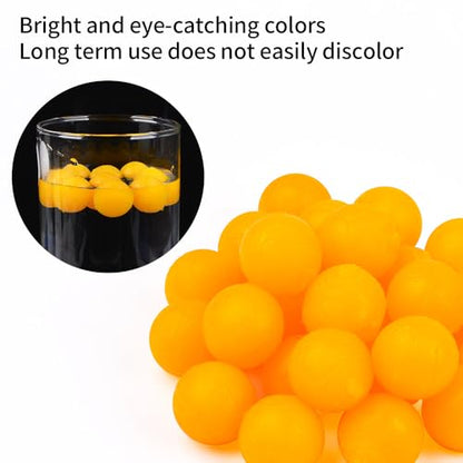 200pcs Corn Floating Soft Fishing Lures Artificial Smell Round Carp Baits Buoyancy Ball TPE Lure Swimbaits - size: 16mm(0.63inch)