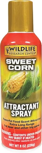 Wildlife Research Center - Deer Attractant Spray - Powerful Whitetail Deer Attractant & Big Game Food Scent - Long-Range Attraction Formula - 8 oz - style: Sweet Corn