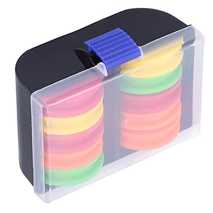VBESTLIFE Box of 10pcs Fishing Foam Spools, Mix Color Line Storage Foam Spools Fishing Winding Board Fishing Tackle