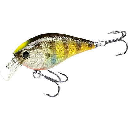 Lucky CRAF LC 1.0, Silent, Crankbait, Squarebill, Freshwater Fishing Gear, Tournament Winning, Champion Bait, Fishing Accessories, Fishing Tackle - color: 175 Flake Flake Kabuki Gill