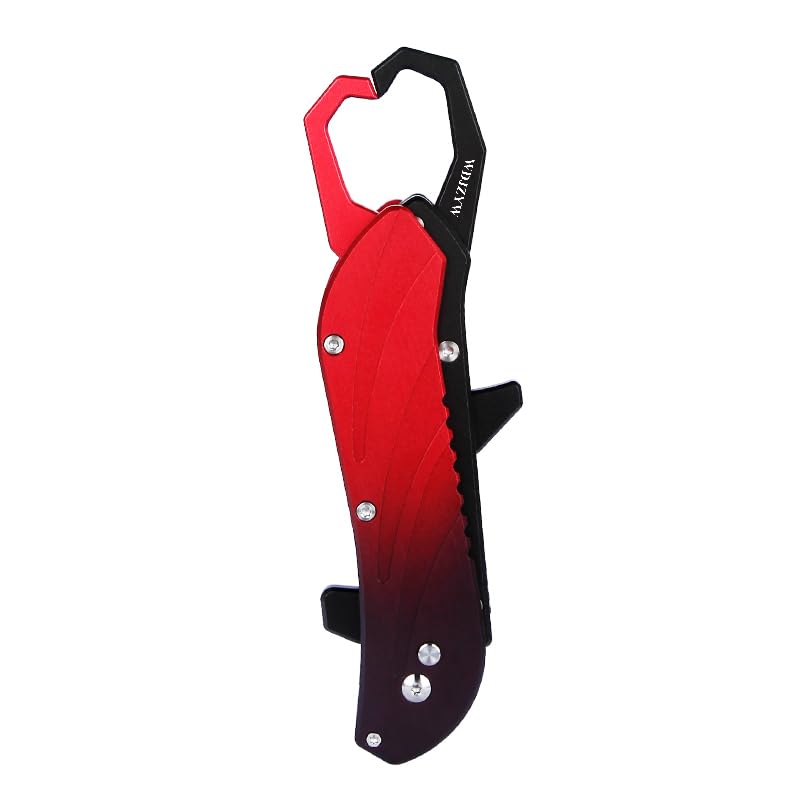 Multifunctional Folding Aluminum Alloy Fish Lip Gripper, Stainless Steel Jaws, Non-Slip Handle, Seawater Corrosion Resistant, Oxford Packaging, Men's High-end Gift