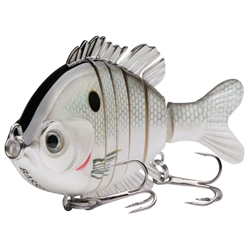 BASSDASH SwimPanfish Multi Jointed Panfish Bluegill Swimbaits Hard Topwater Bass Lures Fishing Lure Crank Saltwater 3.5in/0.85oz,Pack of 4 - color: WFBY