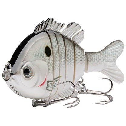 BASSDASH SwimPanfish Multi Jointed Panfish Bluegill Swimbaits Hard Topwater Bass Lures Fishing Lure Crank Saltwater 3.5in/0.85oz,Pack of 4 - color: WFBY