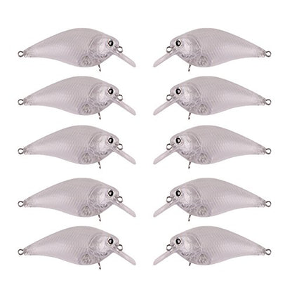 Blank Hard Lures Kit Unpainted Fishing Baits Sets Crankbait Wobblers Freshwater Fish Lure Wobblers Minnow Lure Bodies Fishing Tackle - color: 25pcs 6CM