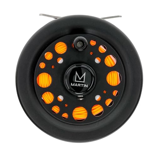 Martin Classic Rim Control Fly Fishing Reel, Metal Click Drag, Single Action, Aluminum Spool, Aluminum Frame Interchangeable Retrieve, Push-Button Release - size: One Size