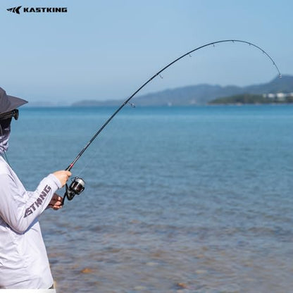 KastKing Brutus Spinning Rods & Casting Fishing Rods, IM6 Graphite Blanks, 2-Piece Rods with Extra Tip Section, PTS Power Transition System, No-Slip Grip, Hook Keeper - size: 6'-M-(2 Pcs+ Extra Tip), style: Spin