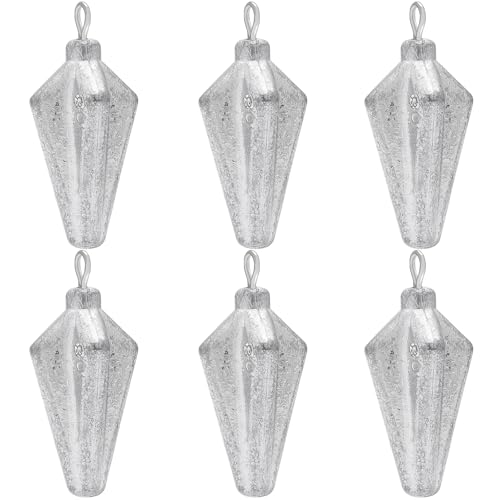 Fishing Pyramid Weights Rhombus Quadrangle Lead Triangle Fishing Sinkers | Surf Fishing Sinkers for Ocean Saltwater Fishing Casting Gear Tackle 1oz 2oz 3oz 4oz - size: 3oz-6pcs