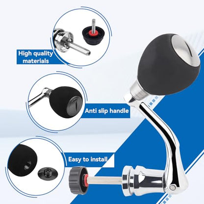 Metal Rocker Arm Grip - Spinning Reel Handle Replacement, Fishing Reel Grips