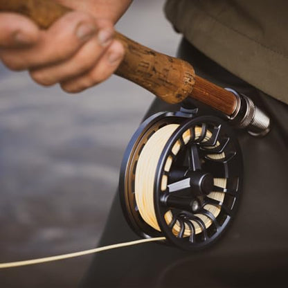 Raprance Fly Fishing Reel - CNC Aluminum Alloy, Ultra-Light, Instant Spool Change Side Button, for Freshwater/Saltwater (Matte Gunmetal Gray) - size: 7/8wt