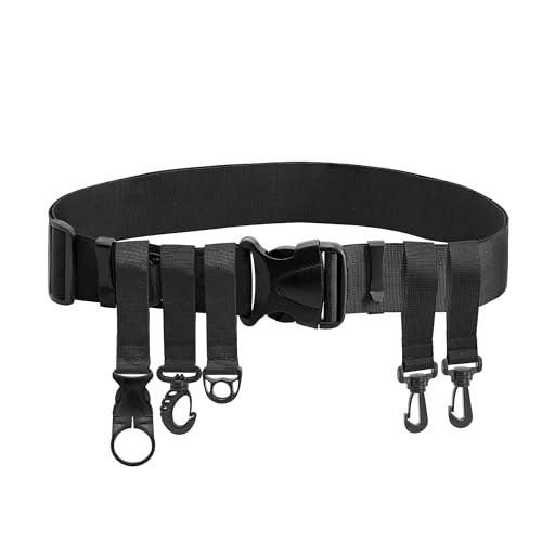 SAMSFX Adjustable Fishing Wader Belt Wading Belts for Surf Casting Kayak Fishing Accessories Waders Straps - color: Black - Only 2" Wader Belt