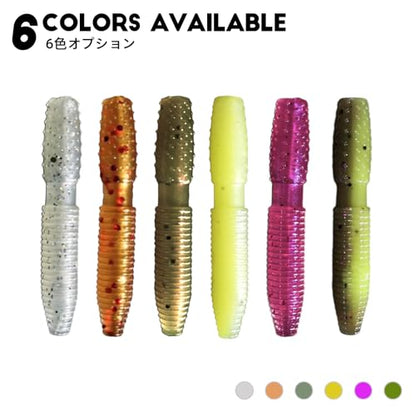 Ray Mini Stick Bait 16pc/Pack 1.75 Inch Fishing Lures Design for Bass, Trout, Panfish, Perch, Crappie, Must-Have Fishing Bait. - color: Pearl