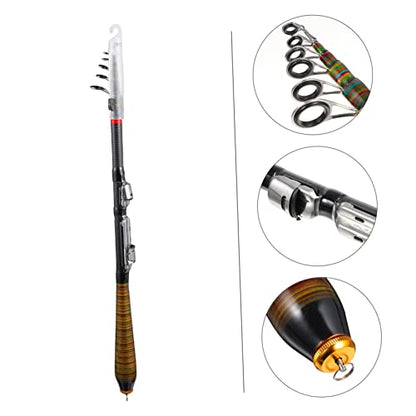 Fishing Pole Carbon Sea Rod Bass Fishing Tenkara Rod Smooth Guide Ring Non-Slip Grip