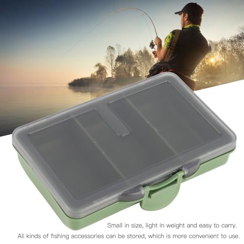 Fishing Tackle Box – Water proof Compartment Storage Case for Hooks, Baits, Lures & Terminal Tackle Accessories, Mini Clear Organizer(3-compartment) - size: 3-compartment