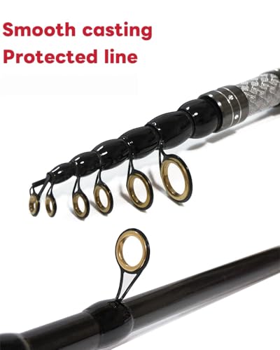Telescopic Fishing Rod - Lightweight 42T Carbon Fiber Portable Travel Rod for Freshwater River Fishing, Beginner & Kid Friendly 5.9ft/6.9ft/7.9ft/8.9ft/9.9ft/10.9ft - size: 2.4m/7.9ft