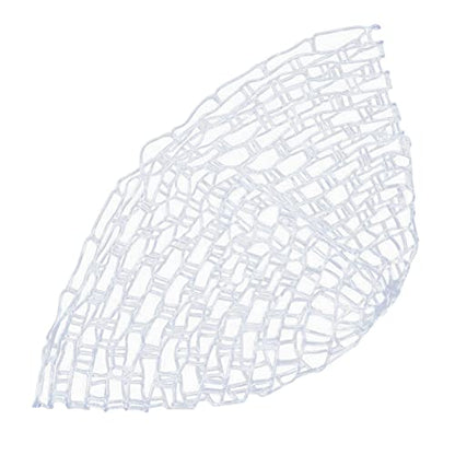 Large Clear Invisible Soft Rubber Landing Net Replacement Mesh for Fly Fishing – Snag-Proof, Fish-Friendly, Lightweight and Portable