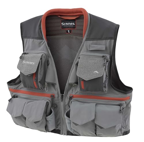 Simms Guide Vest Steel S - size: Small