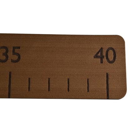 40" Fish Ruler for Boats, Laser Engraved Peel and Stick EVA Foam Fish Measuring Board, Fishing Measurement Tape for Fishing Boats, Yachts, Kayaks (Mocha) - color: Mocha