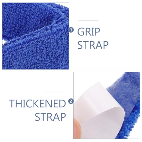 Ipetboom Fishing Rod Straps Wraps Anti-slip Fishing Pole Bands 5pcs Blue with Fiber Material for Stable and Ergonomic Grip for Outdoor