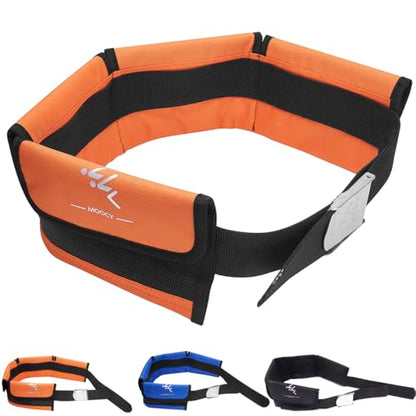 4 Neoprene Pocket Scuba Weight Belt，Spear Fishing Nylon-fit for Waist 32" to 52" - Quick-Release Buckle - color: Orange