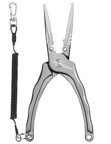Fishing Pliers,Carbon Steel Fishing Tools | Corrosion Resistant Fishing Gear, Multitool for Saltwater - color: 6IN