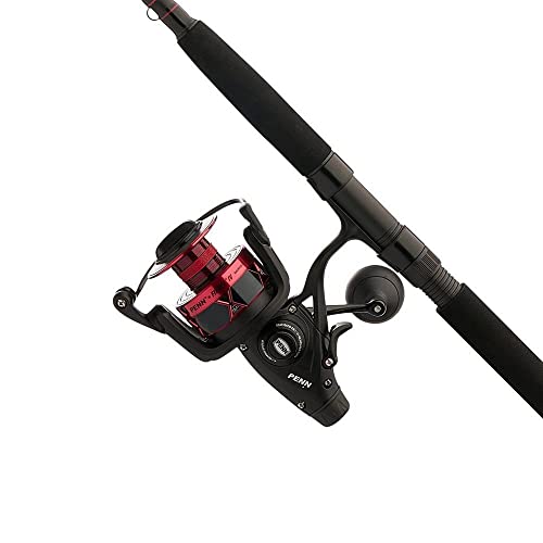Penn Fierce IV Spinning Reel and Fishing Rod Combo - size: 6000 Size Reel - 7' - Medium Heavy - 1pc, style: Fierce IV Live Liner