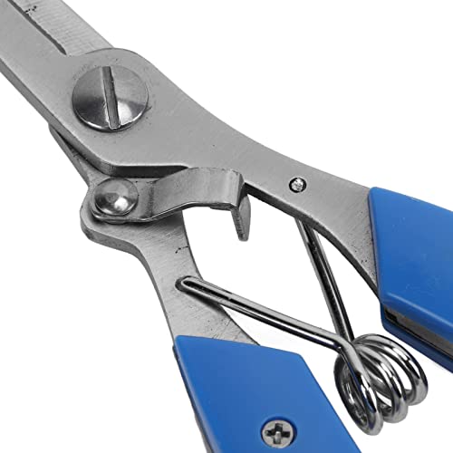 Fishing Pliers Multifunctional Stainless Steel Fishing Scissors with 2 Blades Braid Line Cutters Hook Remover - color: Blue