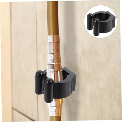 Garneck 10pcs Fishing Rod Holder Clips Billiard Cue Rack with Screws Wall-Mounted Storage for Fishing Poles and Pool Cues Design