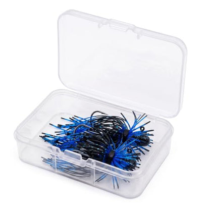 Spider Jigs, Multi Variants - Finesse Style Fishing Lures with Ultra Point 2/0 Hook & Buzz Cut Silicone Skirt