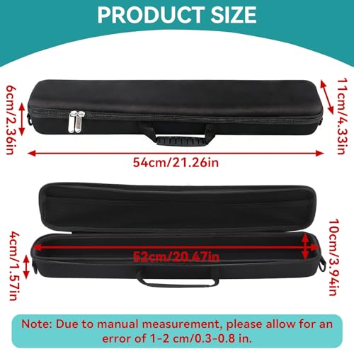 Travel Fishing Rod Case Hard Shell, Fishing Pole Carrying Case for Travel Fishing Rod Bag Carrier Case Fishing Pole Travel Case with Shoulder Strap for Fishing Tools