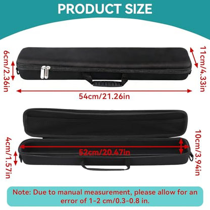 Travel Fishing Rod Case Hard Shell, Fishing Pole Carrying Case for Travel Fishing Rod Bag Carrier Case Fishing Pole Travel Case with Shoulder Strap for Fishing Tools