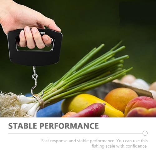 Kisangel Portable Digital Fishing Scale 50kg Capacity Hanging Electronic Weight Scale with LCD Screen for Travel and Luggage Weighing for Outdoor Fishing and Sports