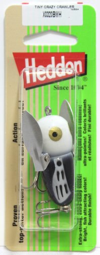 Heddon Crazy Crawler Wild-Action Topwater Fishing Lure - color: Black Hornet, size: Tiny Crazy Crawler (1/4 oz)